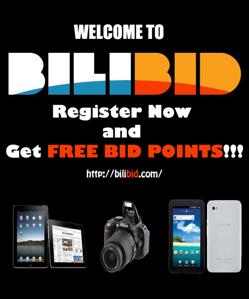 Register now at Bilibid.com to get FREE 15 Bids!