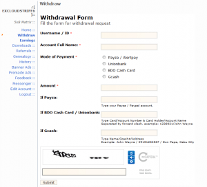 Withdraw Earnings